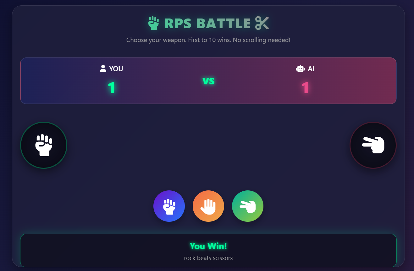 Rock Paper Scissor Game